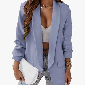 Oversized Powder Blue Blazer